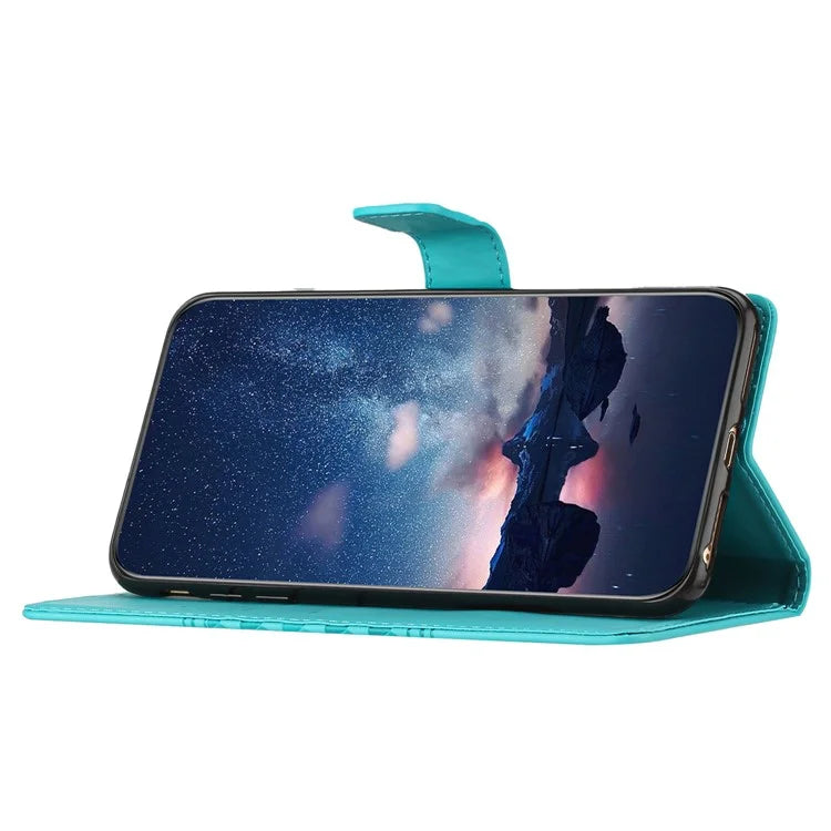 For Samsung Galaxy A15 5G Case Imprinted Rhombus Wallet Stand Cover