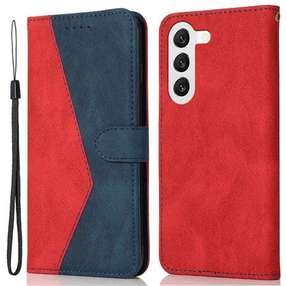 For Samsung Galaxy S24 Case Color Splicing Phone Wallet Cover
