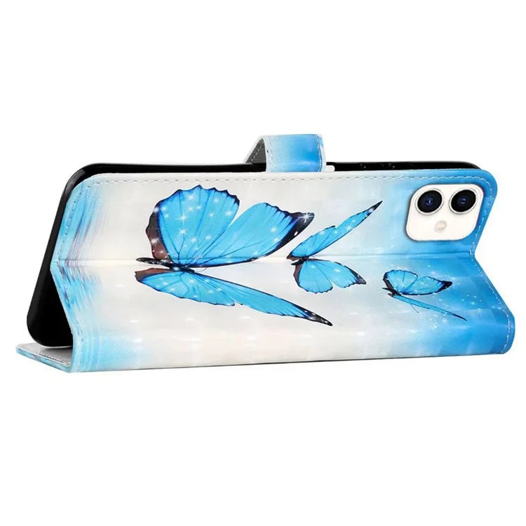 For Samsung Galaxy A05 4G Case 3D Pattern Printing Leather Cover