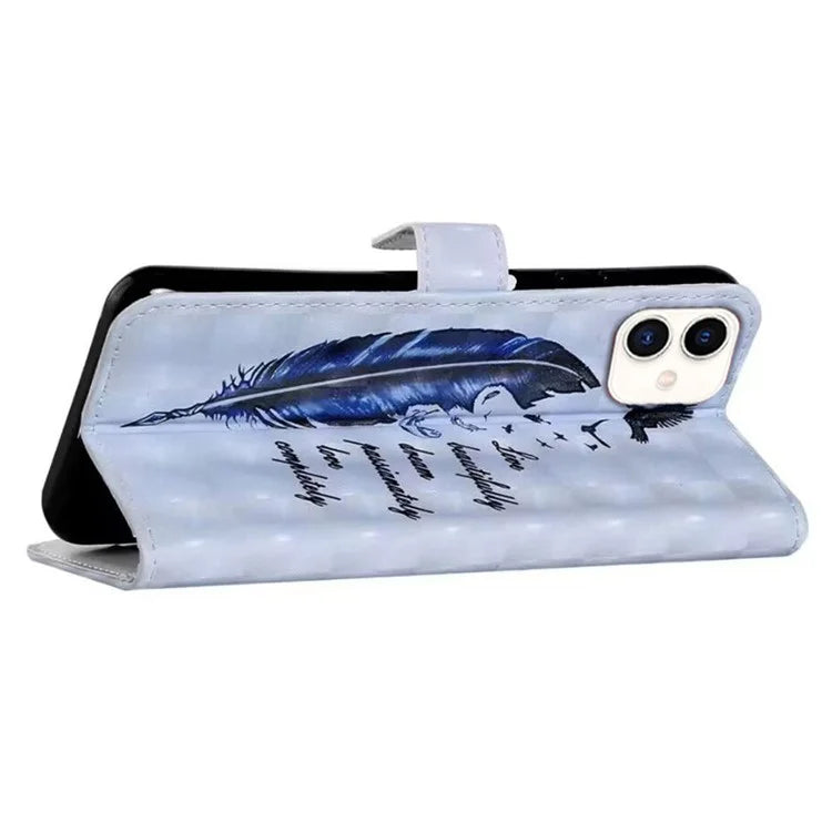 For Samsung Galaxy A05 4G Case 3D Pattern Printing Leather Cover