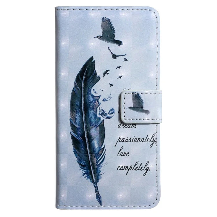 For Samsung Galaxy A05 4G Case 3D Pattern Printing Leather Cover