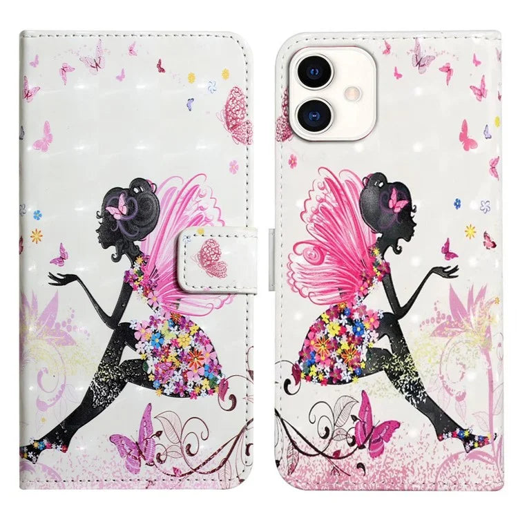 For Samsung Galaxy A05 4G Case 3D Pattern Printing Leather Cover