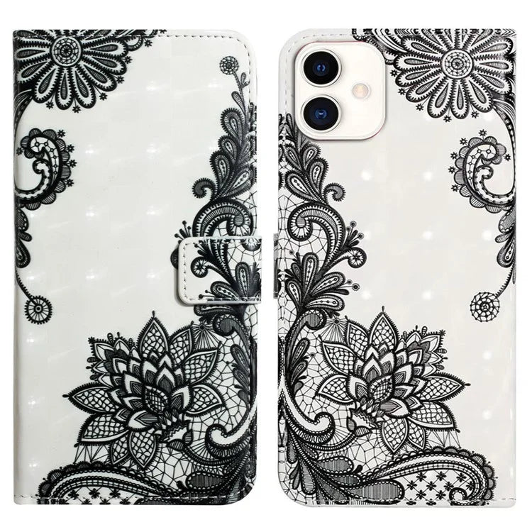 For Samsung Galaxy A05 4G Case 3D Pattern Printing Leather Cover