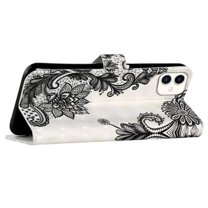 For Samsung Galaxy A05 4G Case 3D Pattern Printing Leather Cover