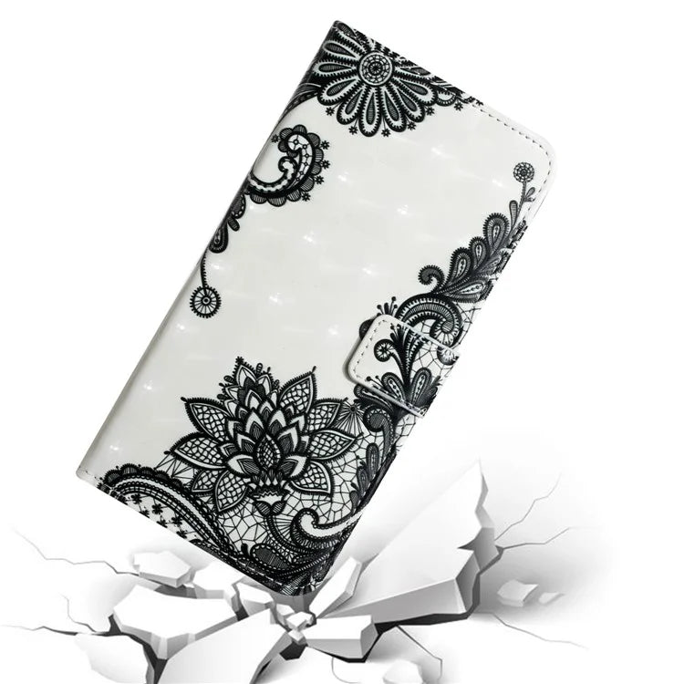 For Samsung Galaxy A05 4G Case 3D Pattern Printing Leather Cover