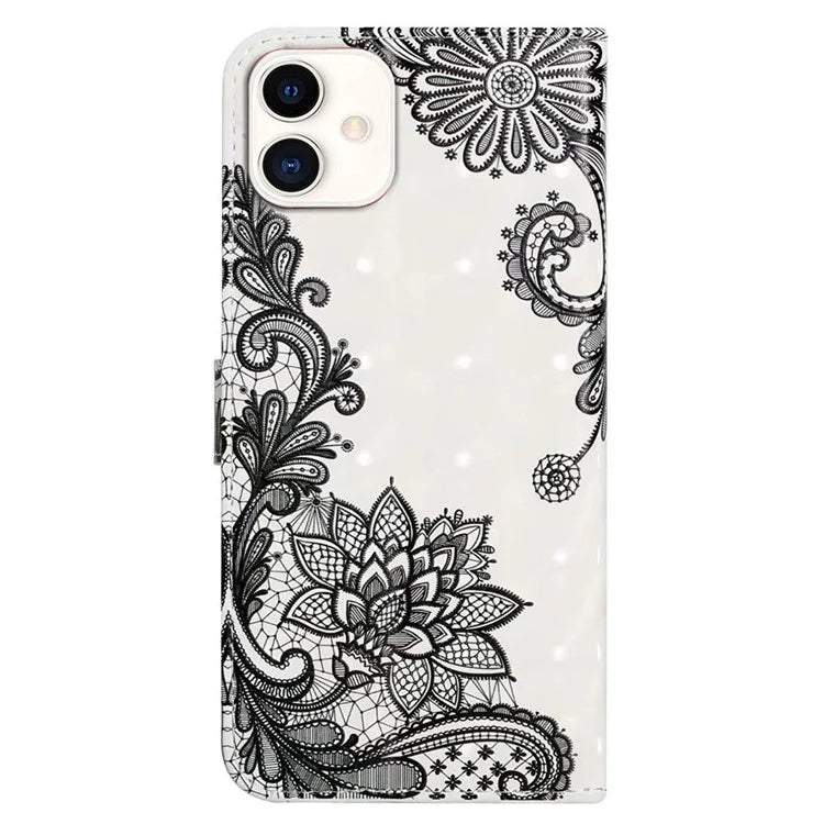 For Samsung Galaxy A05 4G Case 3D Pattern Printing Leather Cover