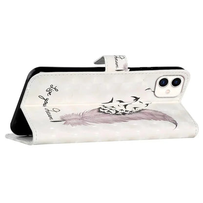 For Samsung Galaxy A05 4G Case 3D Pattern Printing Leather Cover