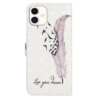 For Samsung Galaxy A05 4G Case 3D Pattern Printing Leather Cover