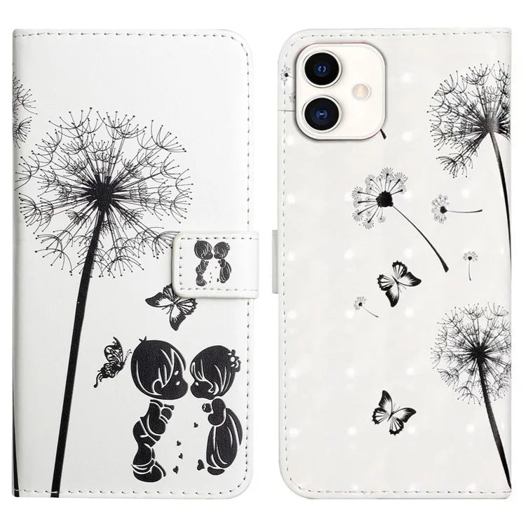 For Samsung Galaxy A05 4G Case 3D Pattern Printing Leather Cover
