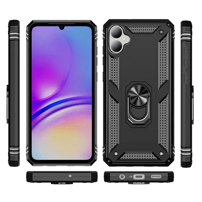 For Samsung Galaxy A05 4G Case Ring Kickstand TPU+PC Drop-proof Phone Cover