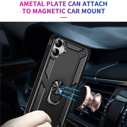 For Samsung Galaxy A05 4G Case Ring Kickstand TPU+PC Drop-proof Phone Cover