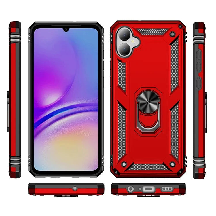 For Samsung Galaxy A05 4G Case Ring Kickstand TPU+PC Drop-proof Phone Cover