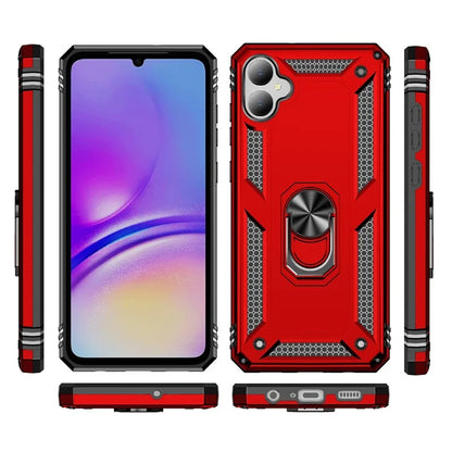 For Samsung Galaxy A05 4G Case Ring Kickstand TPU+PC Drop-proof Phone Cover