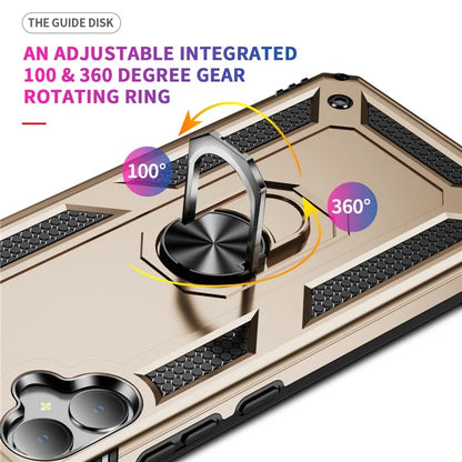 For Samsung Galaxy A05 4G Case Ring Kickstand TPU+PC Drop-proof Phone Cover