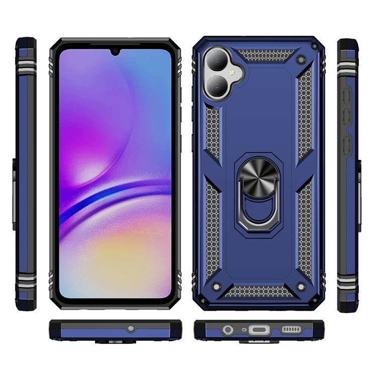 For Samsung Galaxy A05 4G Case Ring Kickstand TPU+PC Drop-proof Phone Cover