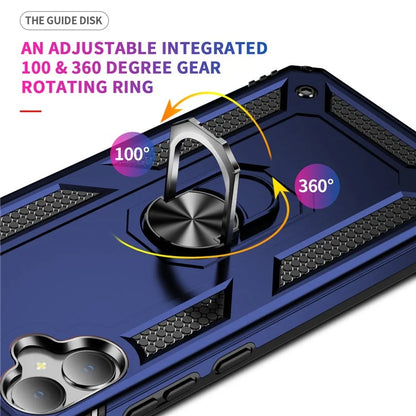 For Samsung Galaxy A05 4G Case Ring Kickstand TPU+PC Drop-proof Phone Cover