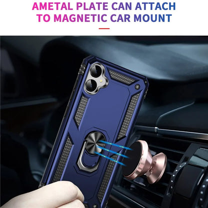 For Samsung Galaxy A05 4G Case Ring Kickstand TPU+PC Drop-proof Phone Cover