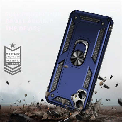 For Samsung Galaxy A05 4G Case Ring Kickstand TPU+PC Drop-proof Phone Cover