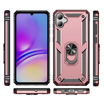 For Samsung Galaxy A05 4G Case Ring Kickstand TPU+PC Drop-proof Phone Cover