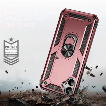 For Samsung Galaxy A05 4G Case Ring Kickstand TPU+PC Drop-proof Phone Cover