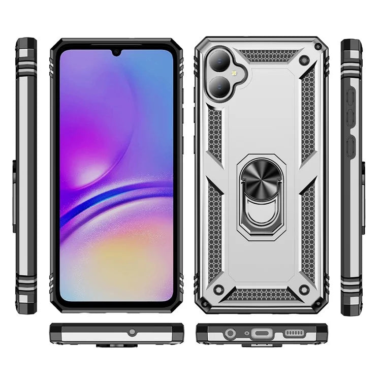 For Samsung Galaxy A05 4G Case Ring Kickstand TPU+PC Drop-proof Phone Cover