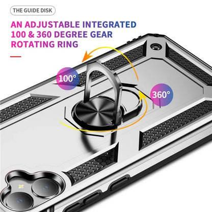 For Samsung Galaxy A05 4G Case Ring Kickstand TPU+PC Drop-proof Phone Cover