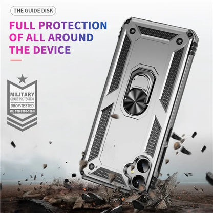 For Samsung Galaxy A05 4G Case Ring Kickstand TPU+PC Drop-proof Phone Cover
