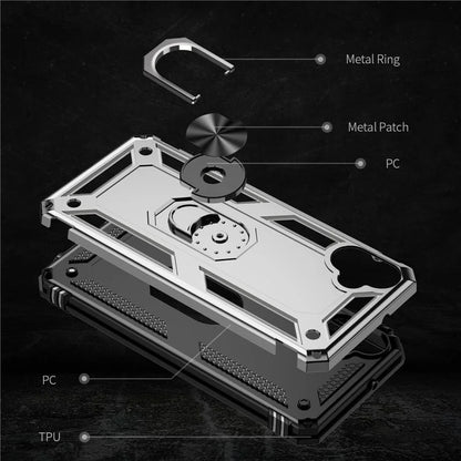 For Samsung Galaxy A05 4G Case Ring Kickstand TPU+PC Drop-proof Phone Cover