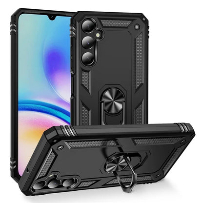 For Samsung Galaxy A05s 4G Case Ring Kickstand Anti-fall TPU+PC Phone Cover