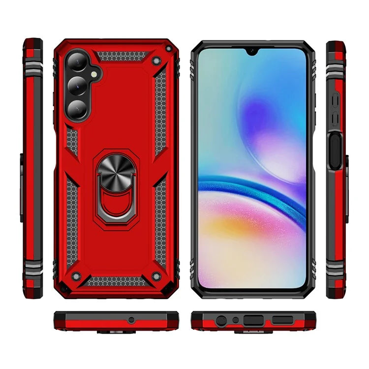 For Samsung Galaxy A05s 4G Case Ring Kickstand Anti-fall TPU+PC Phone Cover