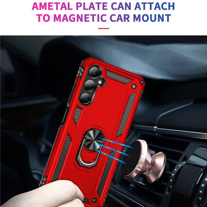 For Samsung Galaxy A05s 4G Case Ring Kickstand Anti-fall TPU+PC Phone Cover