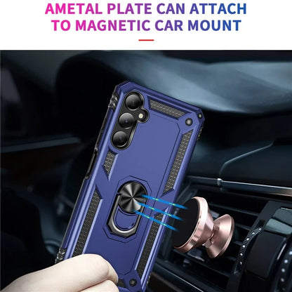 For Samsung Galaxy A05s 4G Case Ring Kickstand Anti-fall TPU+PC Phone Cover
