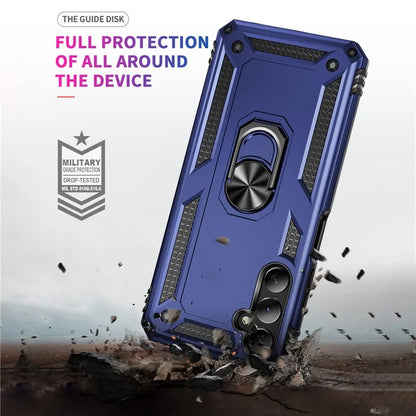 For Samsung Galaxy A05s 4G Case Ring Kickstand Anti-fall TPU+PC Phone Cover