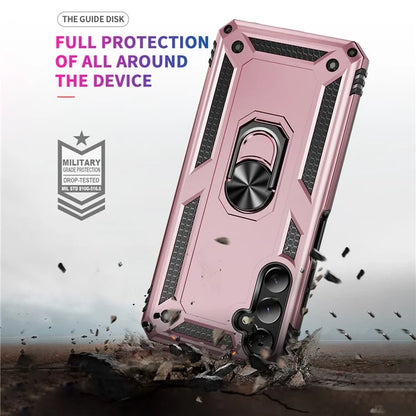 For Samsung Galaxy A05s 4G Case Ring Kickstand Anti-fall TPU+PC Phone Cover