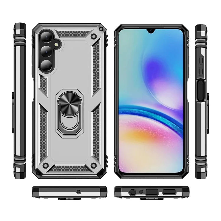 For Samsung Galaxy A05s 4G Case Ring Kickstand Anti-fall TPU+PC Phone Cover