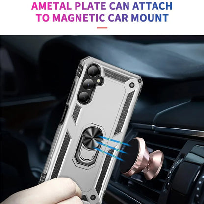 For Samsung Galaxy A05s 4G Case Ring Kickstand Anti-fall TPU+PC Phone Cover