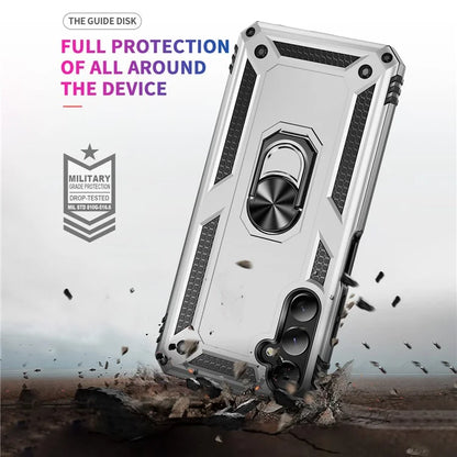 For Samsung Galaxy A05s 4G Case Ring Kickstand Anti-fall TPU+PC Phone Cover