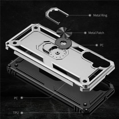 For Samsung Galaxy A05s 4G Case Ring Kickstand Anti-fall TPU+PC Phone Cover