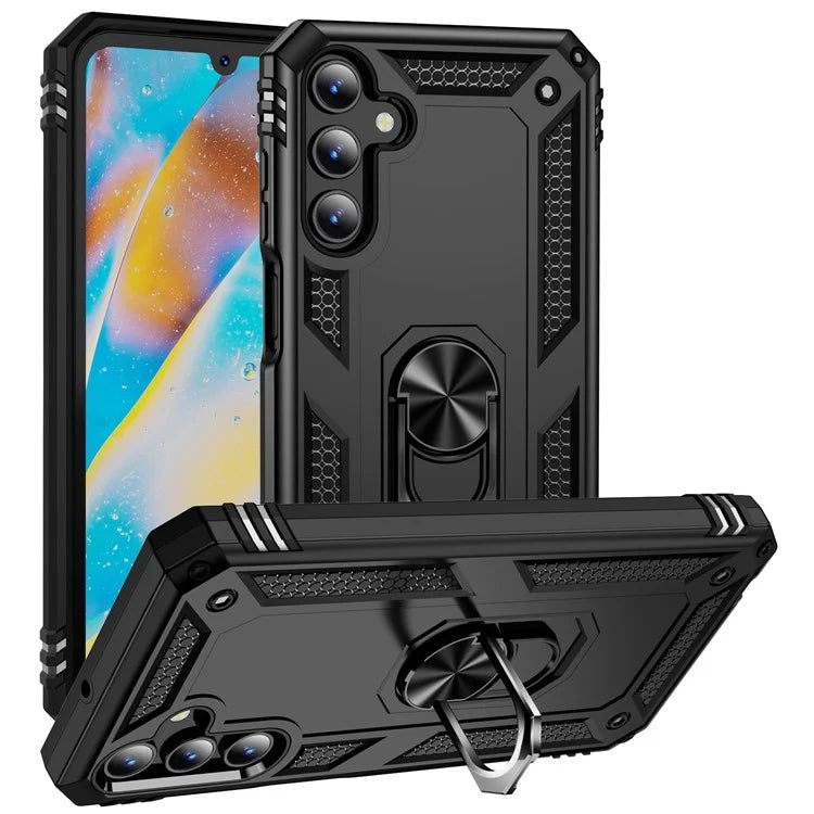 For Samsung Galaxy A15 5G Case PC+TPU Shockproof Phone Cover with Kickstand