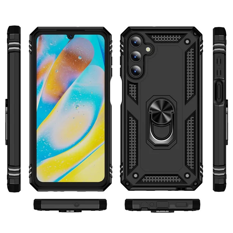 For Samsung Galaxy A15 5G Case PC+TPU Shockproof Phone Cover with Kickstand