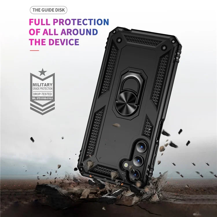 For Samsung Galaxy A15 5G Case PC+TPU Shockproof Phone Cover with Kickstand