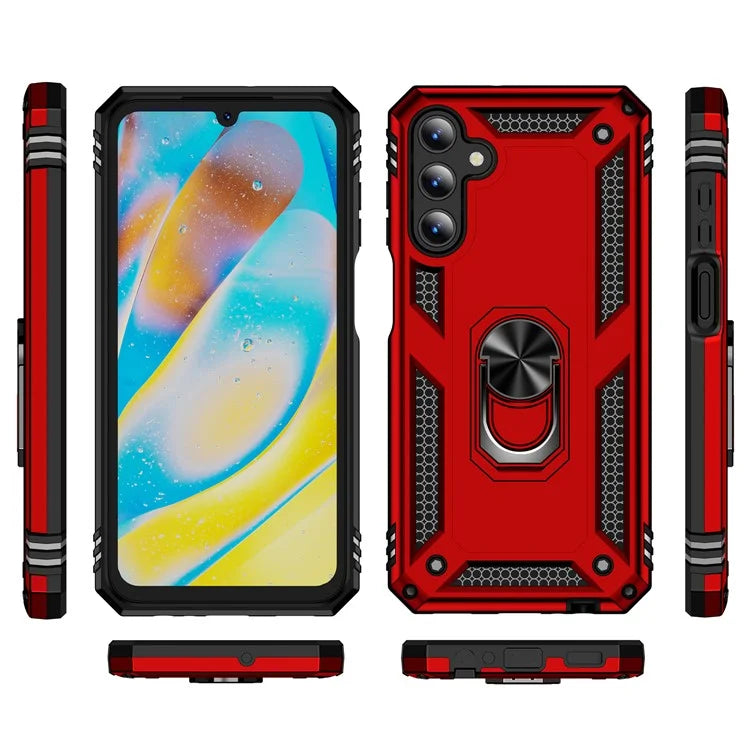For Samsung Galaxy A15 5G Case PC+TPU Shockproof Phone Cover with Kickstand