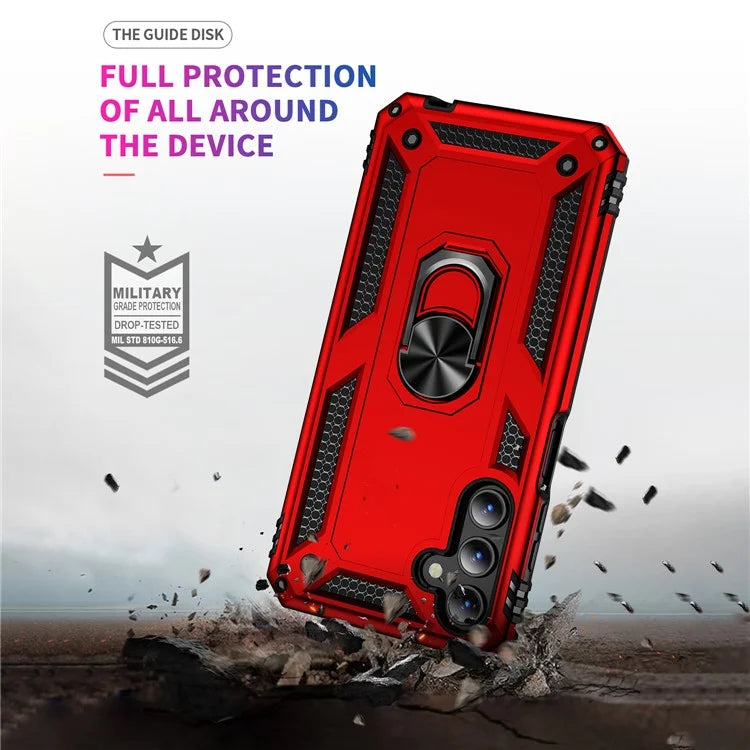 For Samsung Galaxy A15 5G Case PC+TPU Shockproof Phone Cover with Kickstand