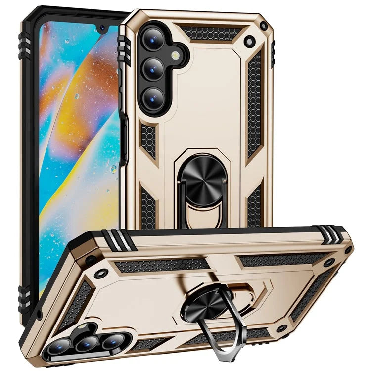 For Samsung Galaxy A15 5G Case PC+TPU Shockproof Phone Cover with Kickstand