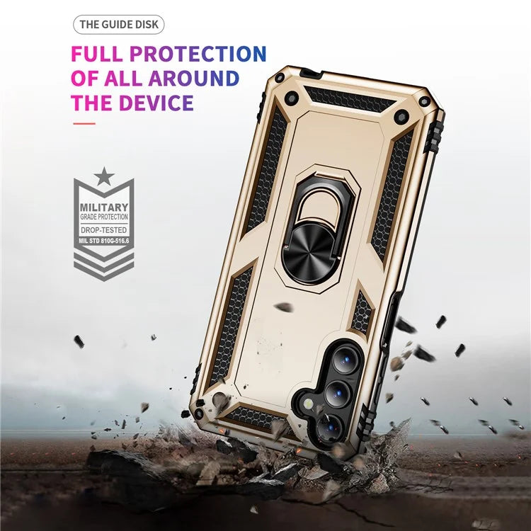 For Samsung Galaxy A15 5G Case PC+TPU Shockproof Phone Cover with Kickstand