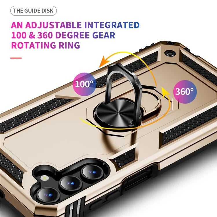 For Samsung Galaxy A15 5G Case PC+TPU Shockproof Phone Cover with Kickstand
