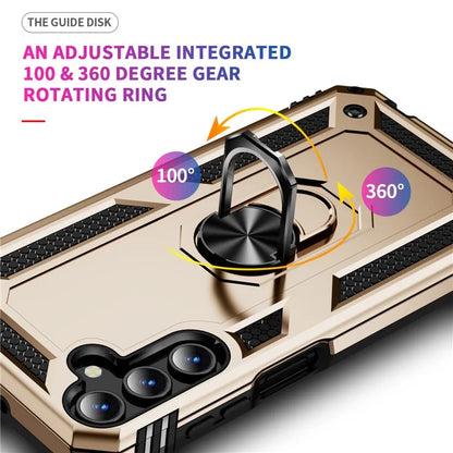 For Samsung Galaxy A15 5G Case PC+TPU Shockproof Phone Cover with Kickstand