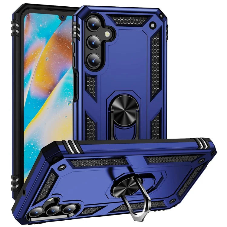 For Samsung Galaxy A15 5G Case PC+TPU Shockproof Phone Cover with Kickstand