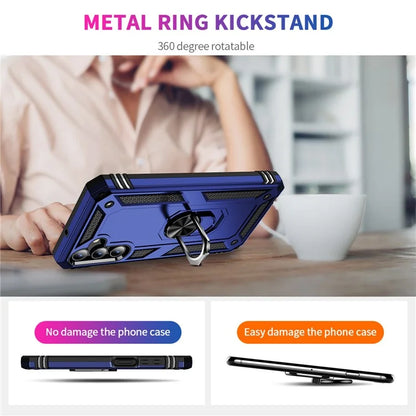 For Samsung Galaxy A15 5G Case PC+TPU Shockproof Phone Cover with Kickstand