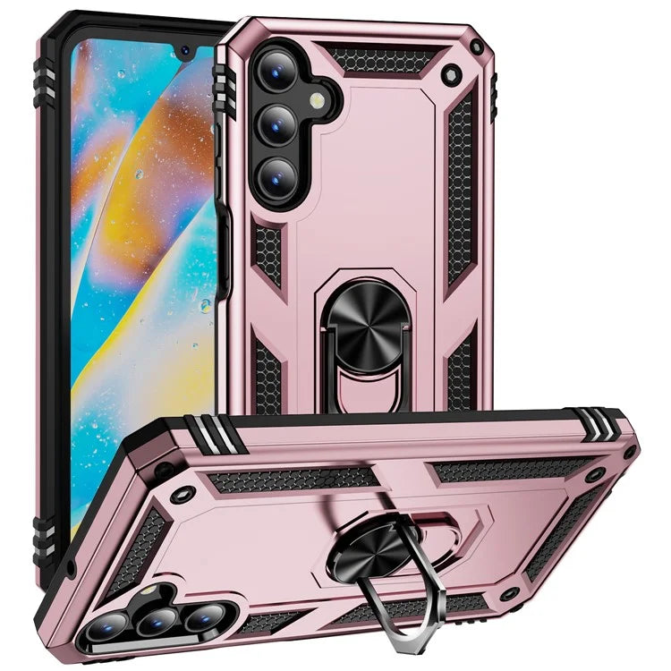 For Samsung Galaxy A15 5G Case PC+TPU Shockproof Phone Cover with Kickstand